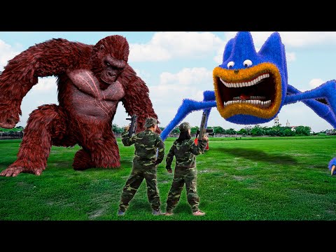 T-Rex VS Shin Sonic - Part #730 - Jurassic World Dinosaur Fan Movie | Giant Mouth Monster Animation