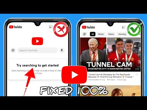 Fix Try Searching to get Started YouTube Problem 2024 | YouTube homepage Videos Not Showing Problem