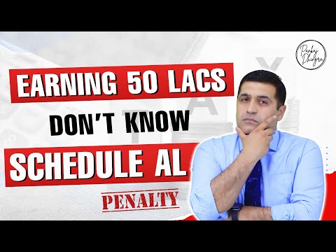 Must Know If you Earn 50 Lakh per Annum and Avoid Fine of 50k 😱 | Schedule AL Explained