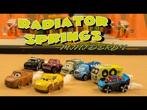 Radiator Springs Mini Derby | Lightning McQueen and Cruz Ramirez are stuck in another derby!