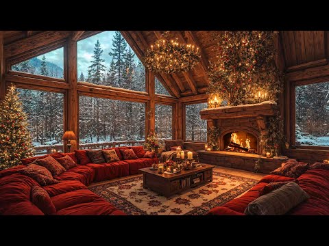 Christmas Jazz Music 🎄 Cozy Christmas Ambience & Christmas Jazz Instrumental Music for Stress Relief