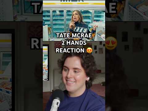 2 HANDS TATE MCRAE REACTION 😍 is 2025 her year?? 👁️ #tatemcrae #2hands #greedy #reaction