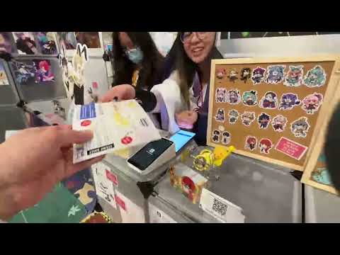 【Anime Impulse SD 2023】 Day 1B - Artists Alley and Nijisanji merch stamp rally