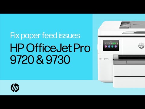 Fix paper feed issues & “Out of Paper” message | HP OfficeJet Pro 9720 & 9730 Wide Format printers