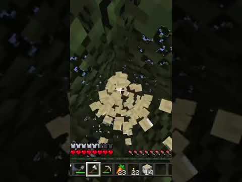 49 seconds of me chopping wood in Minecraft