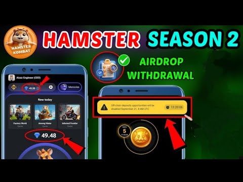 Hamster Season 1 Airdrops & Snapshot withdrawal Hamster Kombat Season 1 end biggest Airdrop