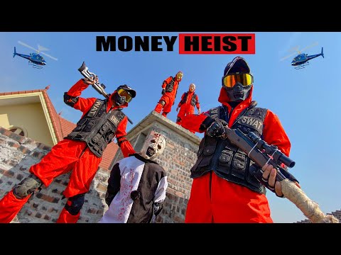 PARKOUR VS MONEY HEIST: Bad guy blocks the road, kills female police officer to rob money | Epic POV