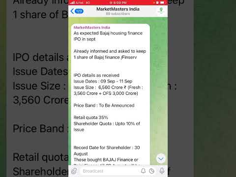 Bajaj Housing Finance IPO details - #ipoalert by marketmastersindia #bajajfinserv #ipoanalysis