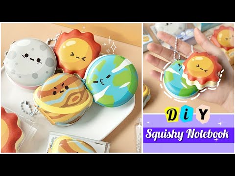 How to make Mini Squishy Notebook / DIY cute mini squishy notebook / mini stationery ideas