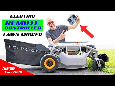 MOWRATOR - The Remote Controlled Electric Lawn Mower! Cool!