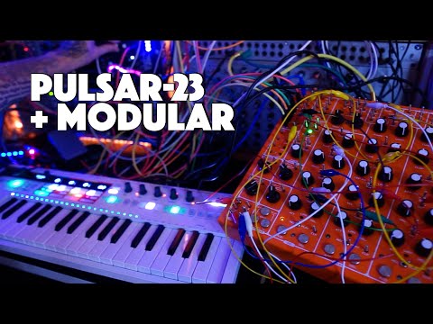 Arturia KeyStep Pro + Pulsar 23 Modular Patch Building