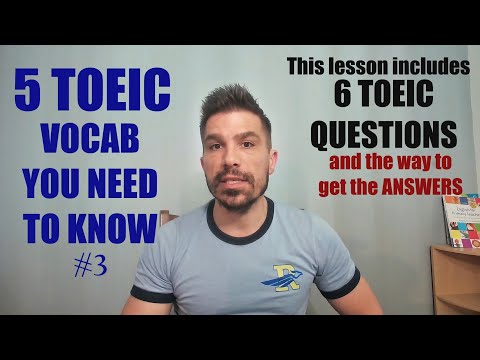 TOEIC TIPS: 5 KEY TOEIC VOCAB ON THE TEST + 6 PRACTICE QUESTIONS WITH EXPLANATION! #TOEICTIPS #ESL