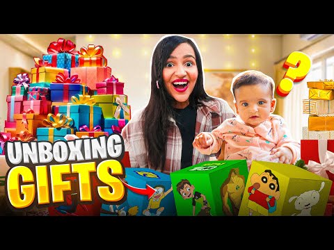 Opening ASHER'S Expensive Festive Gifts🤪 (Gold, Toys, Chair, Etc.)