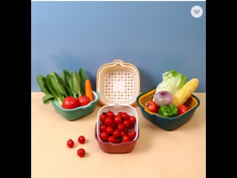 6 piece Kitchen Multifunctional Drain Basket For Cleaning,Draining And Storing Fruits And Vegetables