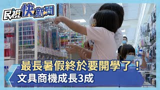 粉蠟筆、Ｌ夾、防疫小物超級夯夯！開學倒數文具店湧人潮－民視新聞