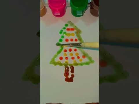 Christmas tree 🌲.#satisfying#youtube#drawing#art#1million#viralshorts#ytshort#painting#viralreels .