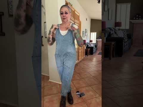 Day 154 How To Style Overalls #ootd #over50style #fashion #over60fashion #makeup #over50fashion