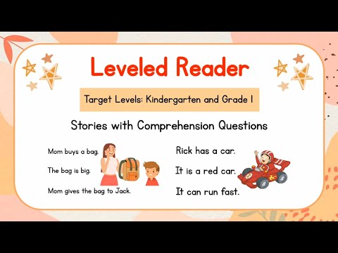 Reading for Kindergarten and Grade 1 | Leveled Reader 4 | Reading Comprehension