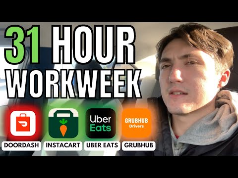 31 Hour DoorDash/Uber Eats Work Week- How Much Did We Make?