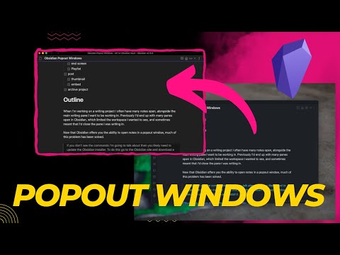 Obsidian Popout Windows