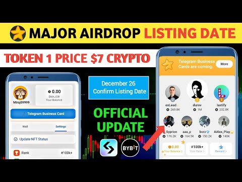 Major Airdrop Listing Date | Connect Bitget Wallet Major Token Price | Major Token Update Today