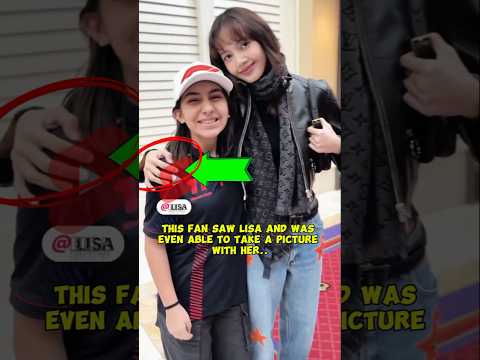 This fan saw Lisa and having pic with her🤩 #lisa #lalisa #lisamanoban