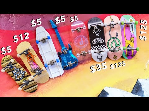 THE PRICE RANGE OF FINGERBOARDS