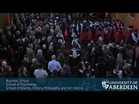 University of Aberdeen Graduations - November 2024 - Wednesday 27th, 10.30am