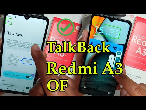 حل مشكل توقف شاشة اللمس دون الحاجة لتغييره.  Redmi A3 TalkBack