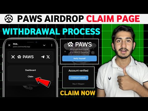 Paws Airdrop claim | Paws Airdrop verify yourself | Paws new update today | paws Airdrop withdrawal