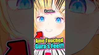 Ame REACTS Gura's Feet In Real Life...🤔 #vtuber #gawrgura #gura #hololiveen #hololive #ameliawatson