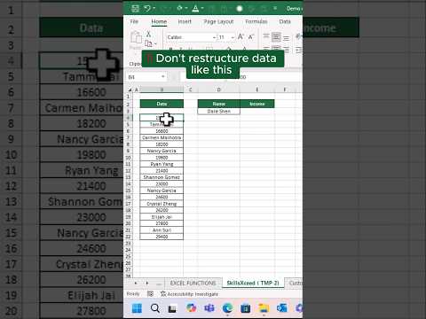 Arrange Data in RECORD TIME with These 3 Excel Secrets #shorts #exceltips #exceltricks