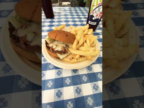 Knotts Scary Farm Grimoire Pastrami Burger #knottsberryfarm #halloweenevent #foodvlog #food #fries