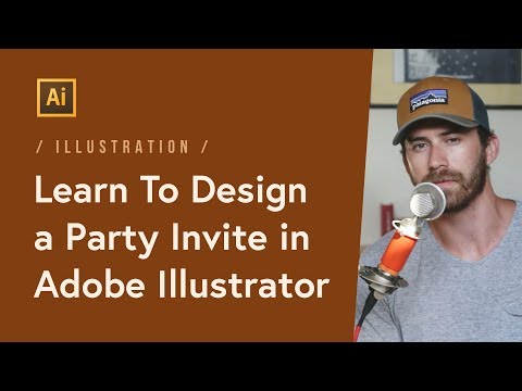 Illustration: How-To Design a Party Invite in Adobe Illustrator (Tutorial) 🌴