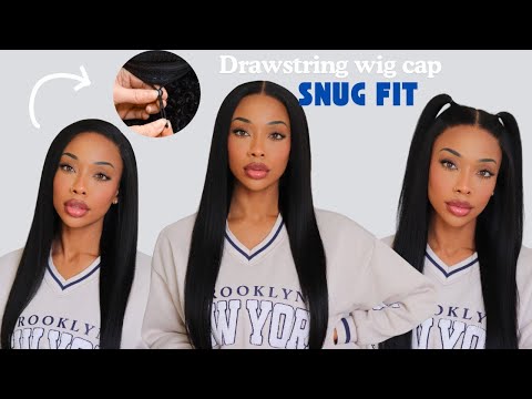 *PULL-TO-FIT for 360° Secure!* New UPGRADE Yaki Drawstring Wig Install & Styling~ FT.Nadula Hair