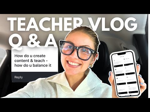 Teacher Influencer Q & A | About me, Creating Content, and First Year Teaching Tips