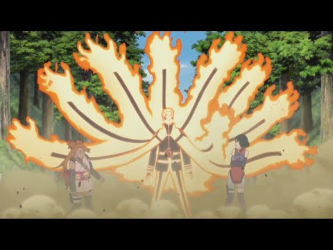 NARUTO UZUMAKI FIGHTS AGAINST SHIN UCHIHA AFTER RESCUING SARADA AND CHOCHO