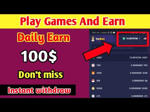 🔷 Play game and Earn daily 100$  | Instant withdrawal | Make money online | new free crypto Airdrop