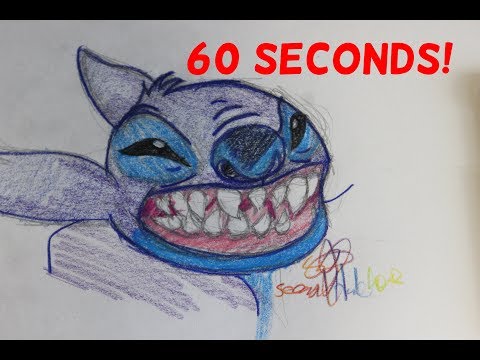 How I Draw Stitch In 60 Seconds