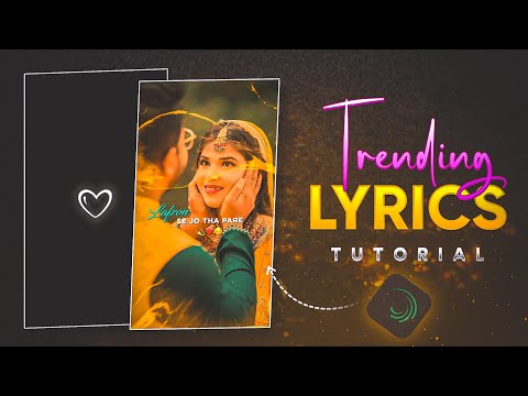 New Viral Ink Splash Lyrics Video Editing in Alight Motion | Trending Instagram reels lyrics Editing