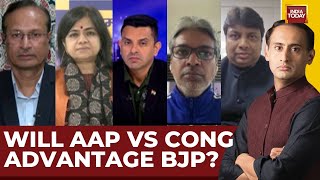 Delhi Elections Debate: AAP Vs Congress In Delhi, Will It Benefit BJP? | Rahul Kanwal | India Today