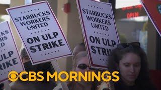 Starbucks strike grows as workers demand higher pay and better conditions