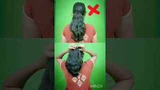 Best way to do ponytail 😍/ponytail hairstyles #shorts