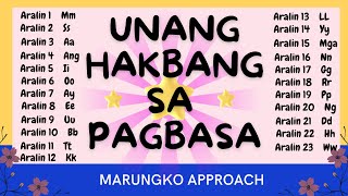 UNANG HAKBANG SA PAGBASA GAMIT ANG MARUNGKO / ARALIN 1 -23