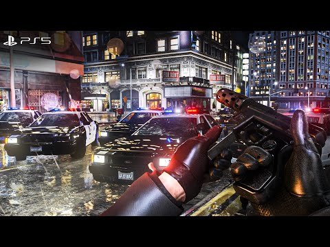 ⁴ᴷ⁶⁰ GTA 6 PS5 Graphics!? Six Star Police Chase Escape Gameplay! Ray Tracing Graphics / GTA V Mod