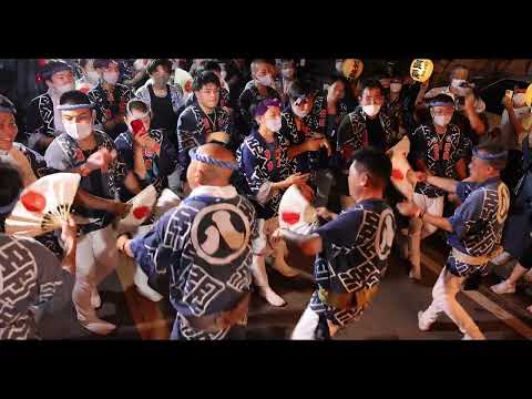 【佐原の大祭】令和４年八坂神社祇園祭　のの字廻し～踊り（最終日夜）　八日市場区