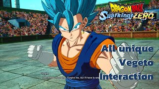 dragon ball sparking zero unique vegito dialog Interactionドラゴンボール スパークリングゼロ ユニーク ベジット ダイアログ インタラクション