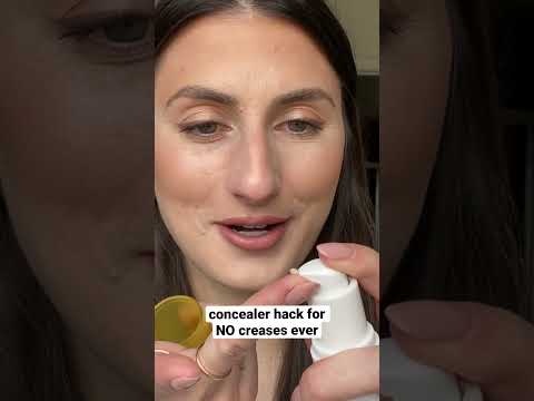 concealer hack for NO creases 🫡 #makeuptips