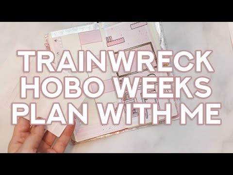 Trainwreck Plan with Me | Hobo Weeks Week of 11/18 | Frank Hearts You & Wila Walo Co