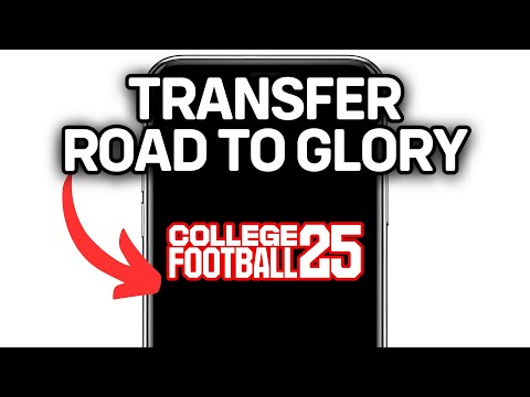 HOW TO TRANSFER COLLEGE FOOTBALL 25 ROAD TO GLORY 2025! (FULL GUIDE)